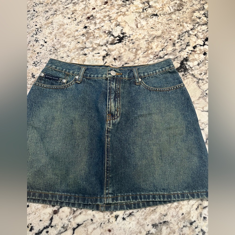 Global Mind Denim Womens Skirt